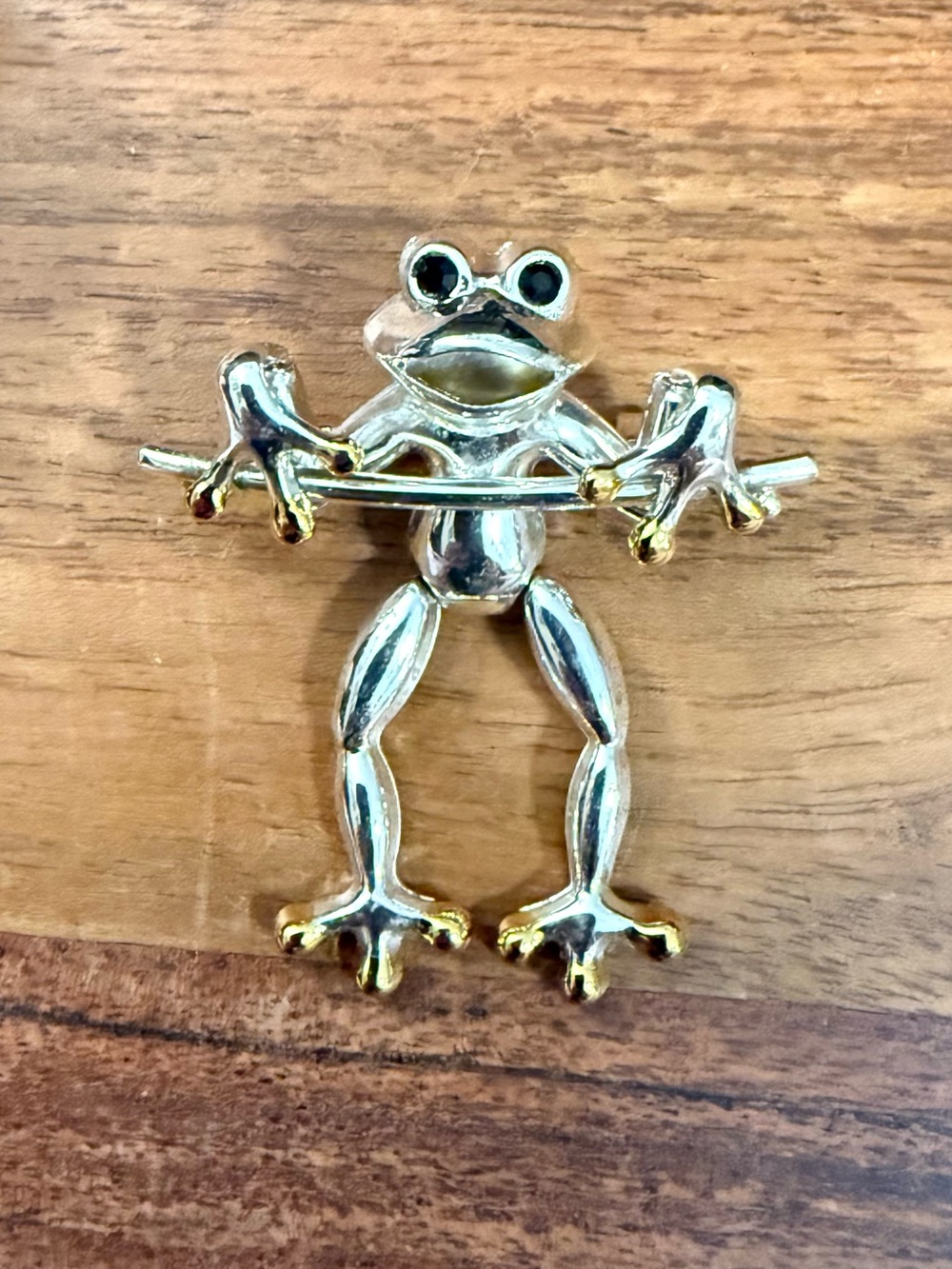 Articulating Frog Brooch